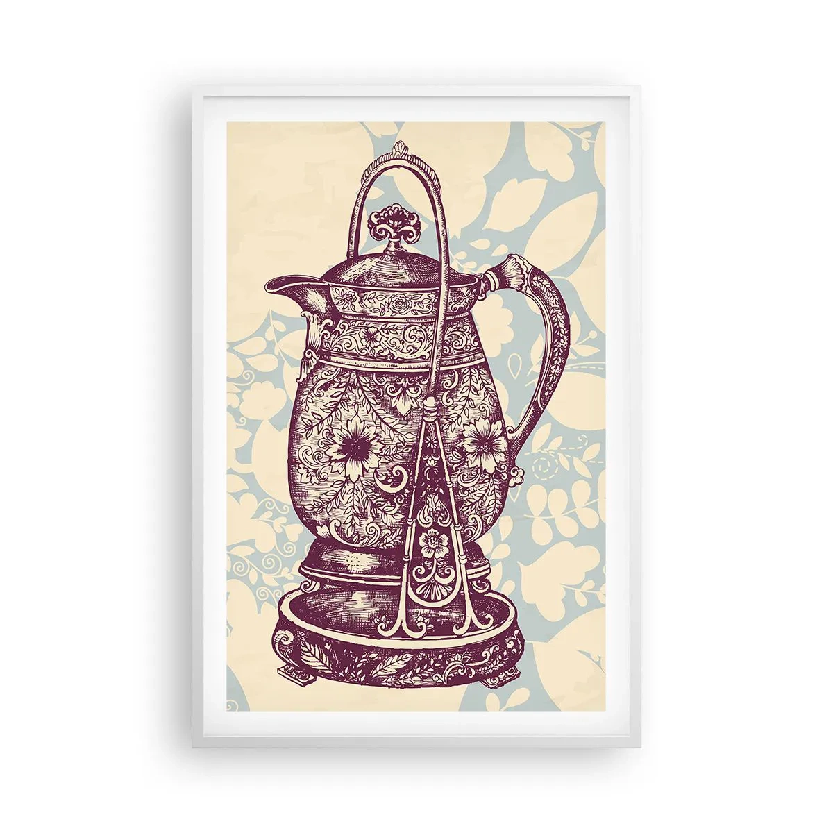 Affisch i vit ram - Skönhet av det vardagliga livet - 61x91 cm