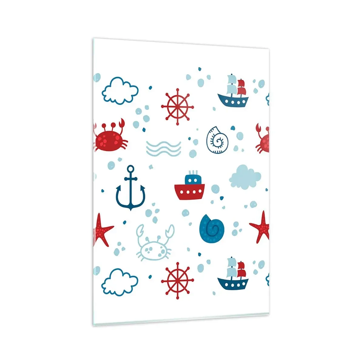 Glastavla - Bild på glas - Marin saga - 80x120 cm