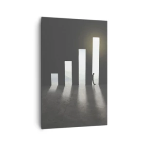 Canvastavla - Bild på duk - Framgång - ett intryck - 80x120 cm