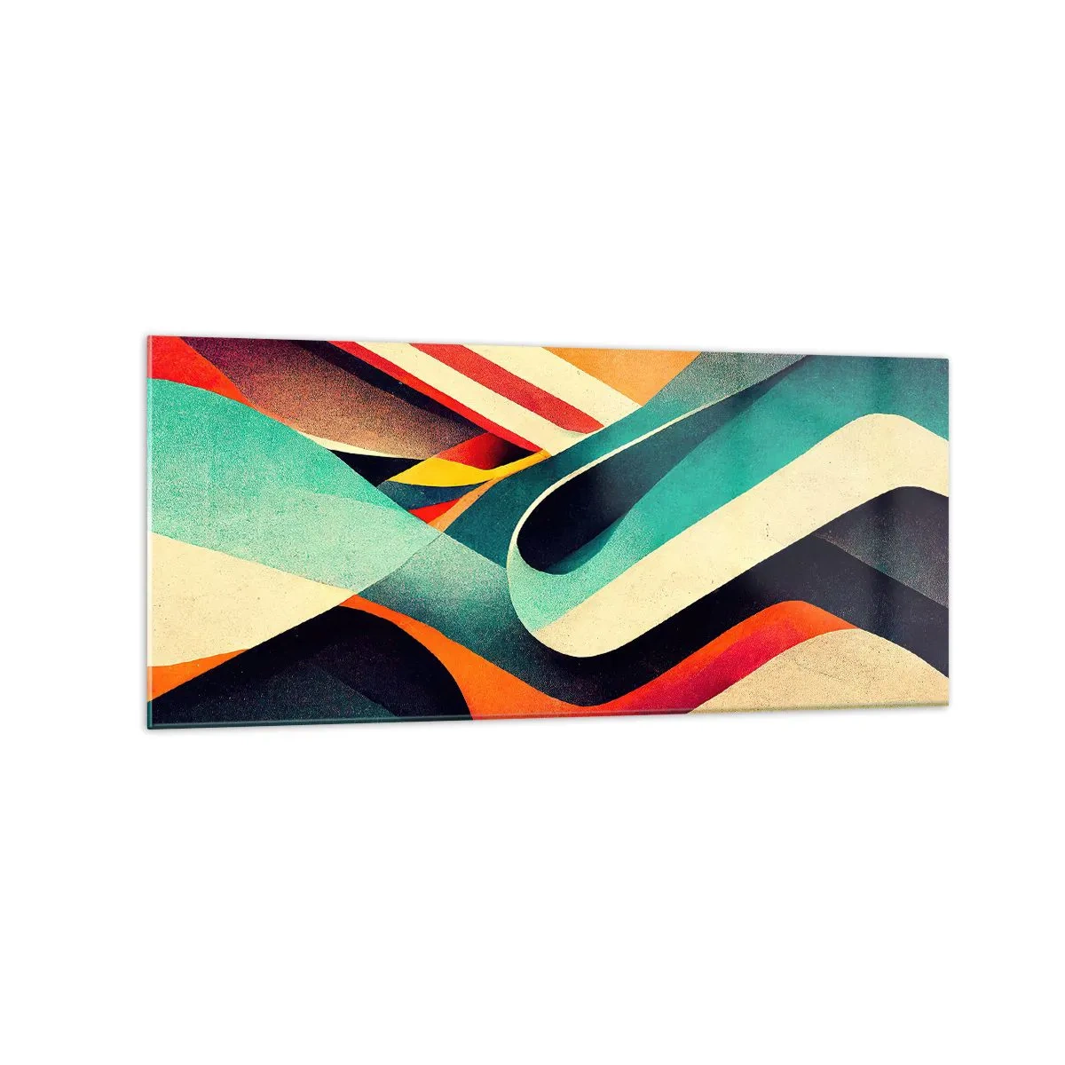 Glastavla - Bild på glas - Intensiv komposition - 120x50 cm