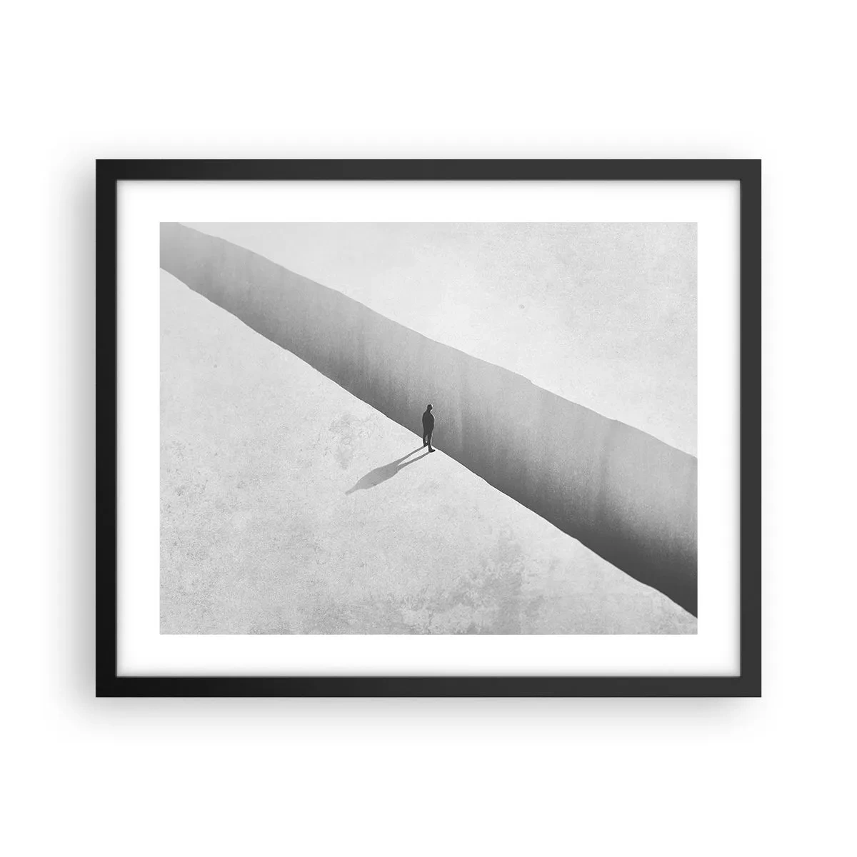 Affisch i svart ram - Tydligt mål - 50x40 cm