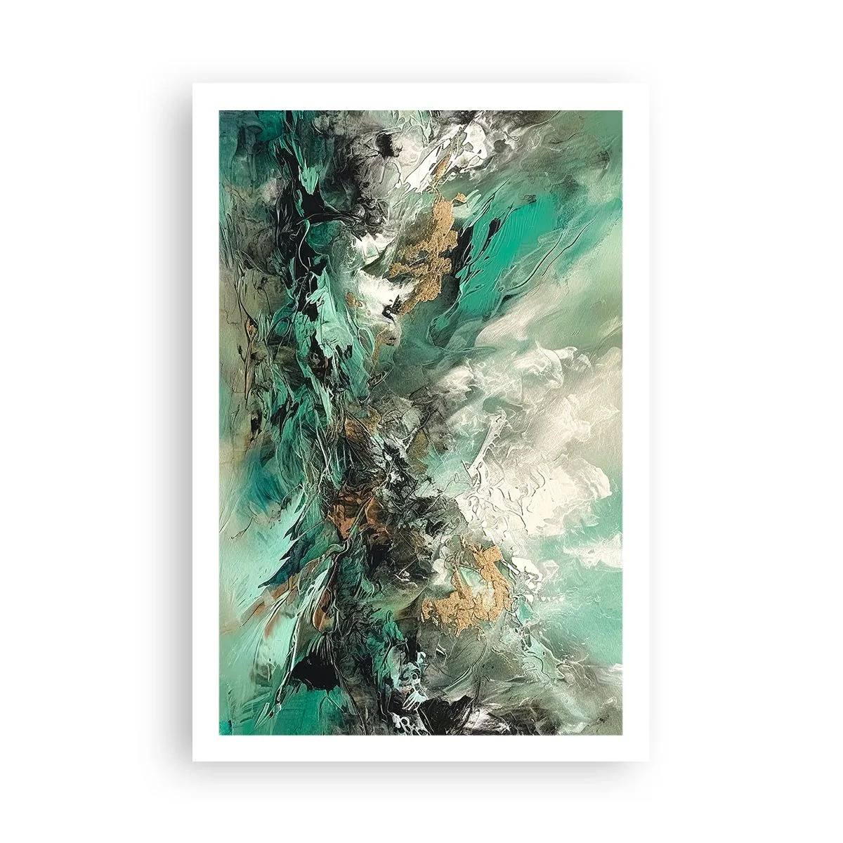 Affisch - Smaragdsvart bränna - 61x91 cm