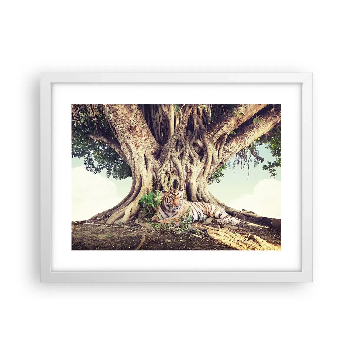 Affisch i vit ram - Vi från Första Moseboken - 40x30 cm