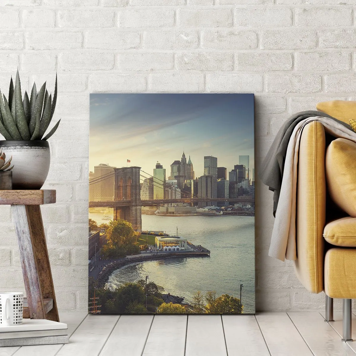 Canvastavla - Bild på duk - Storstadsgryning - 50x70 cm