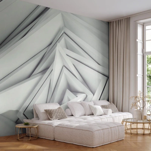 Självhäftande Fototapet Deluxe Sticker - Blommande vassa kanter - Teknologi, 3D, Modern - 100x70 cm