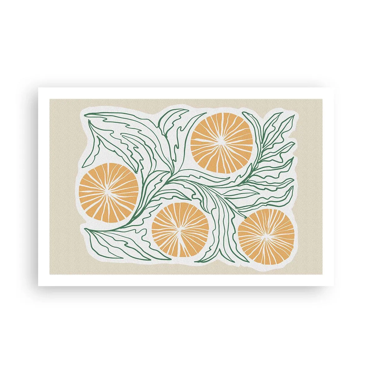 Affisch - Etniskt med en touch av abstraktion - 91x61 cm