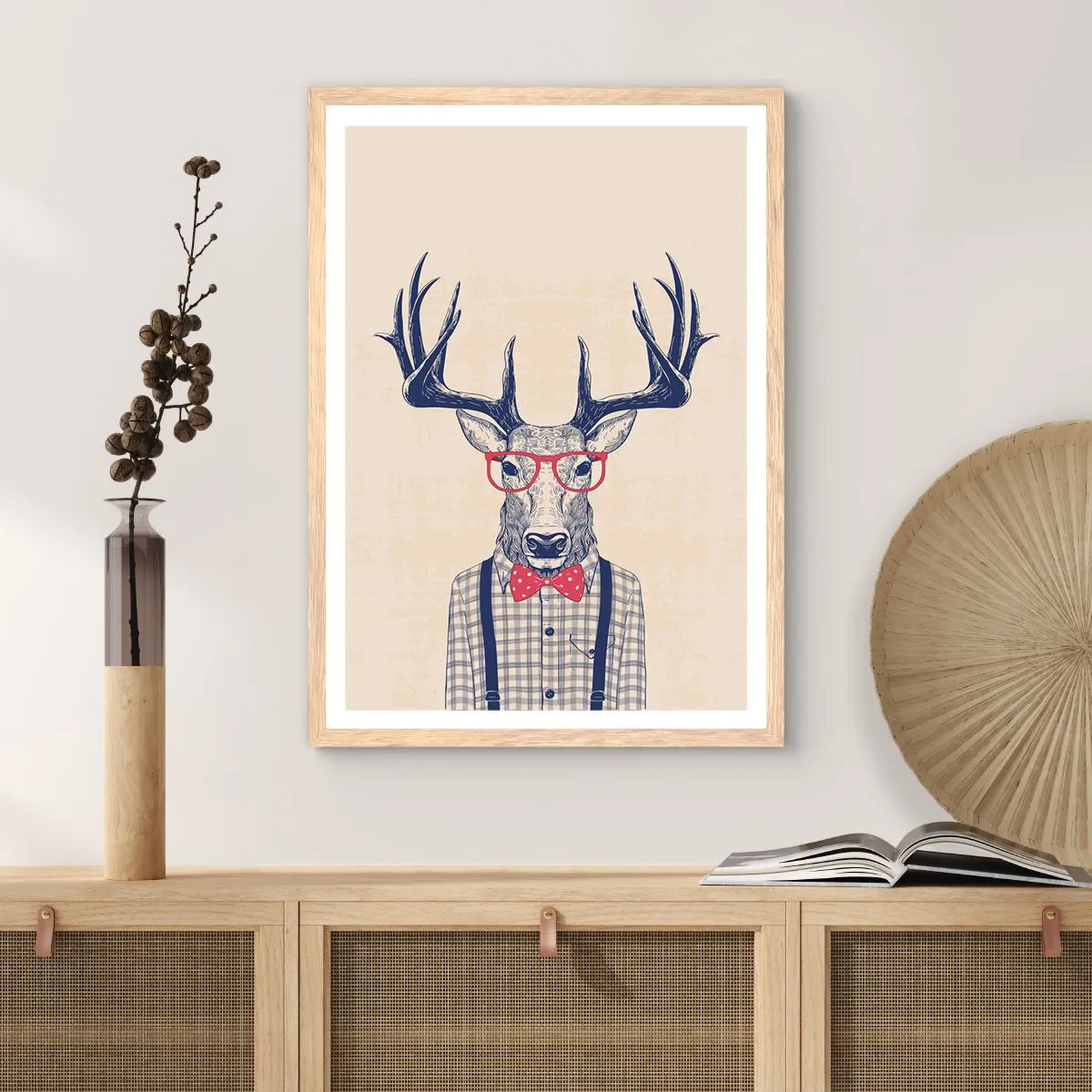 Affisch i ram av ljusek - Rolig extravagans - 61x91 cm