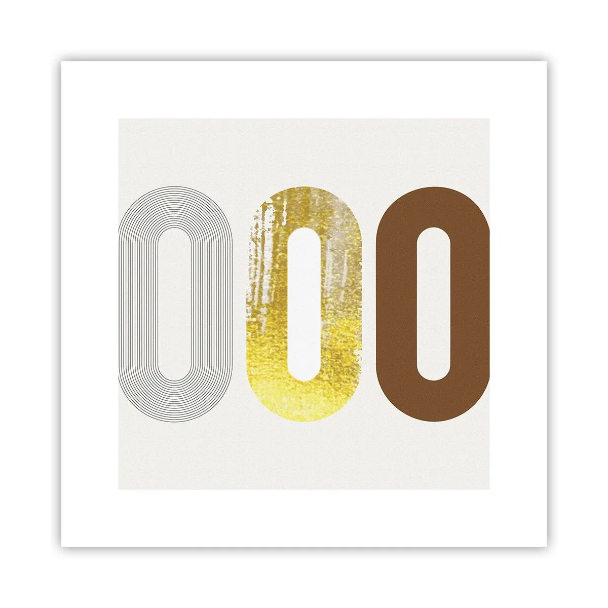 Affisch - Ooo! - 30x30 cm