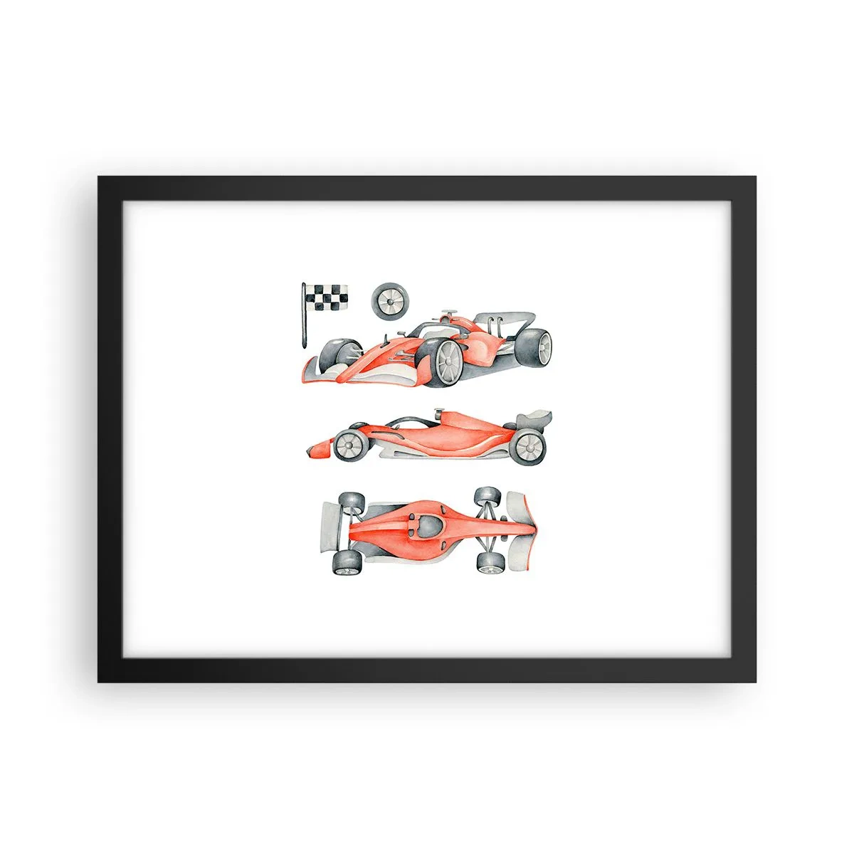 Affisch i svart ram - Att komma ikapp en dröm - 40x30 cm