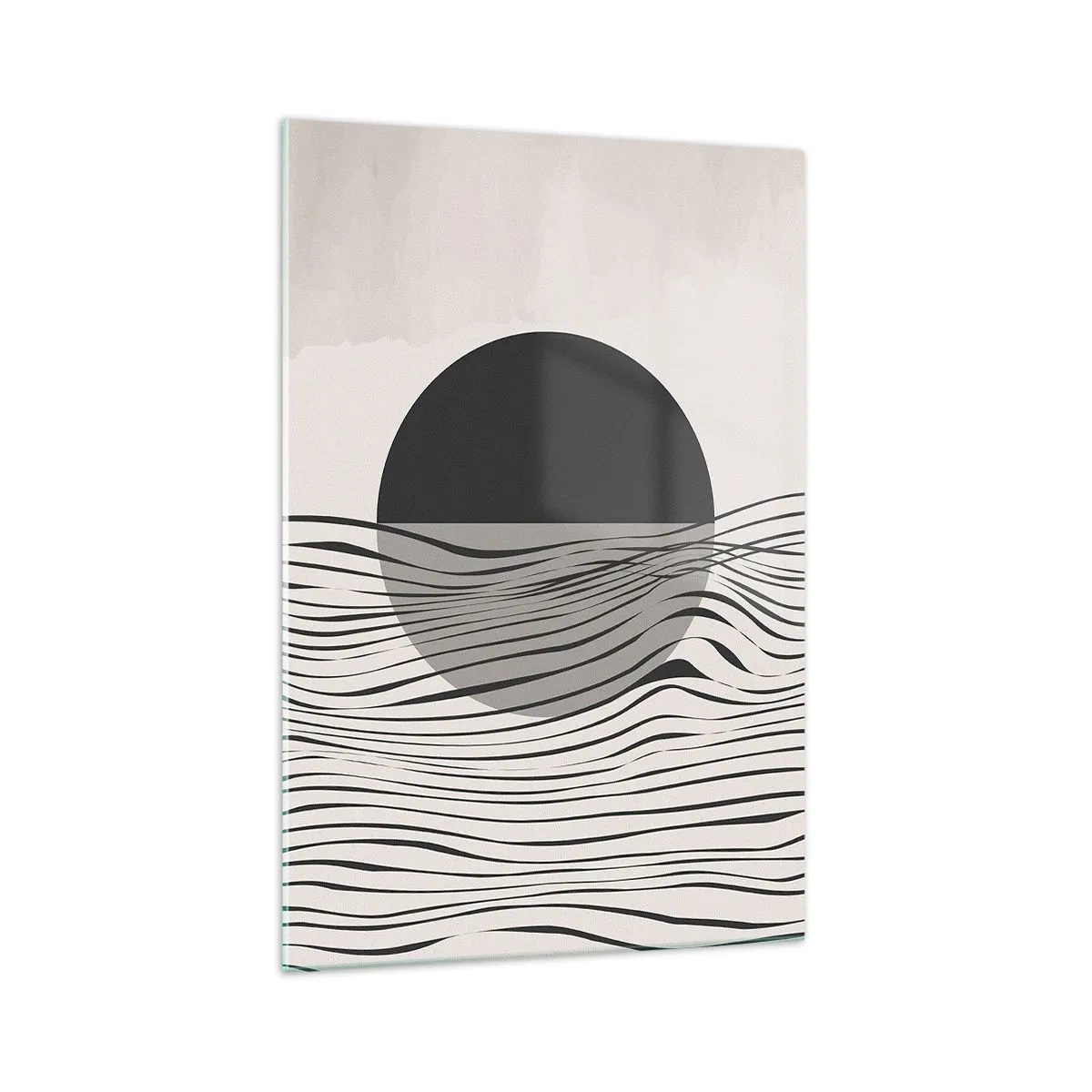 Glastavla - Bild på glas - Halvdan komposition - 70x100 cm