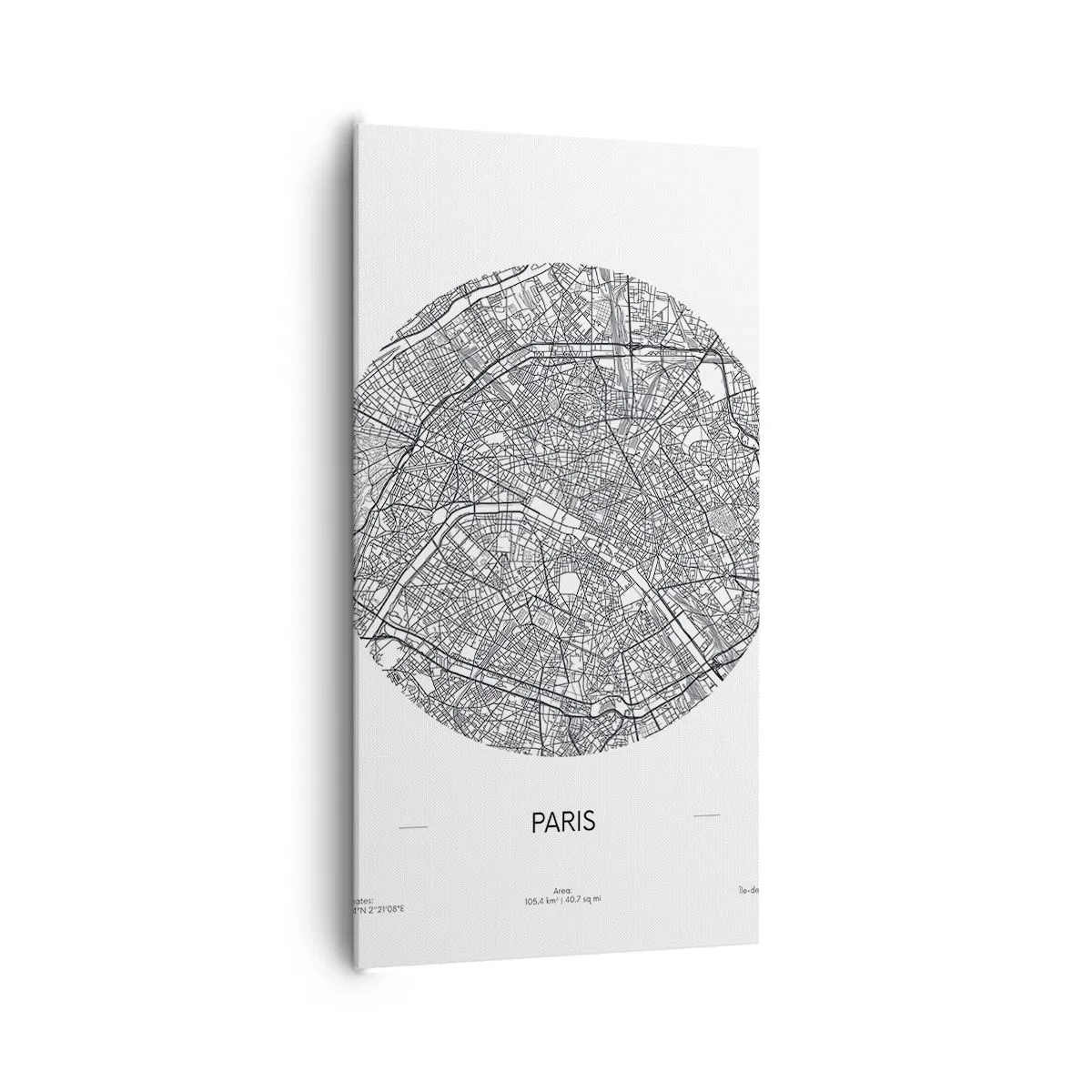 Canvastavla - Bild på duk - Paris anatomi - 65x120 cm