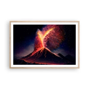 Affisch i ram av ljusek - Skönhet och skräck - 91x61 cm