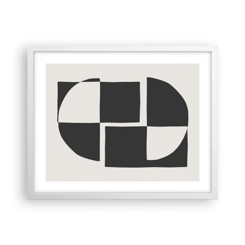 Affisch i vit ram - Antites – syntes - 50x40 cm