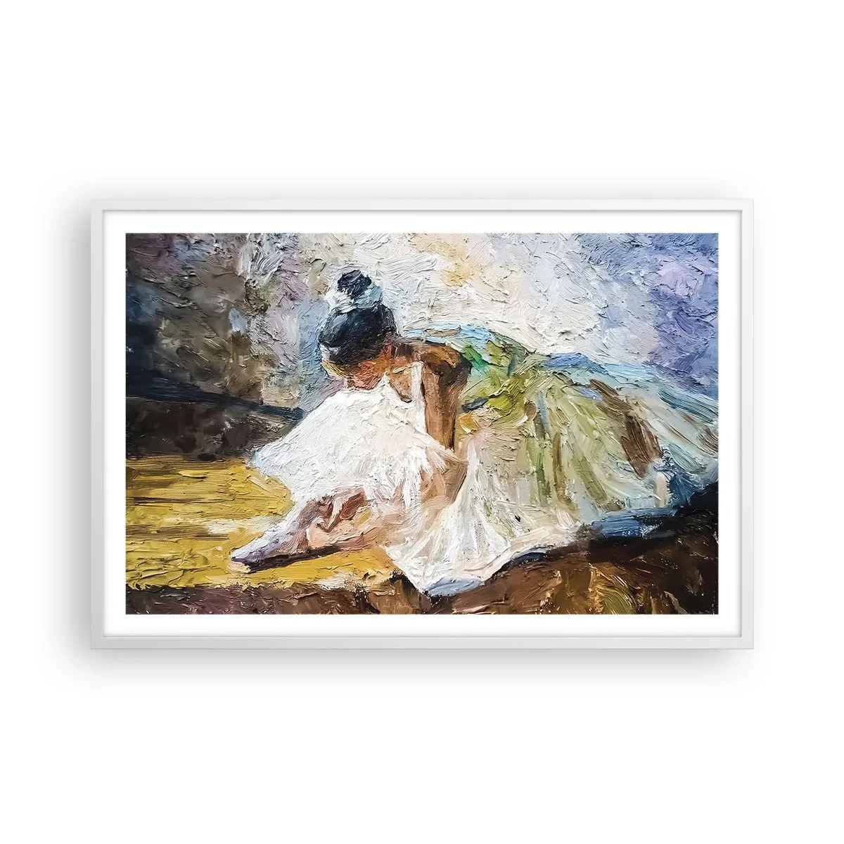 Affisch i vit ram - Från Degas tavla - 91x61 cm