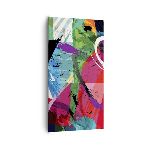 Canvastavla - Bild på duk - Snabbt och livligt - 65x120 cm
