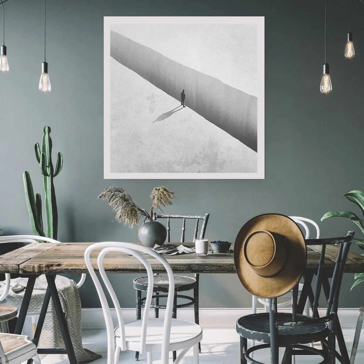 Affisch - Tydligt mål - 40x40 cm