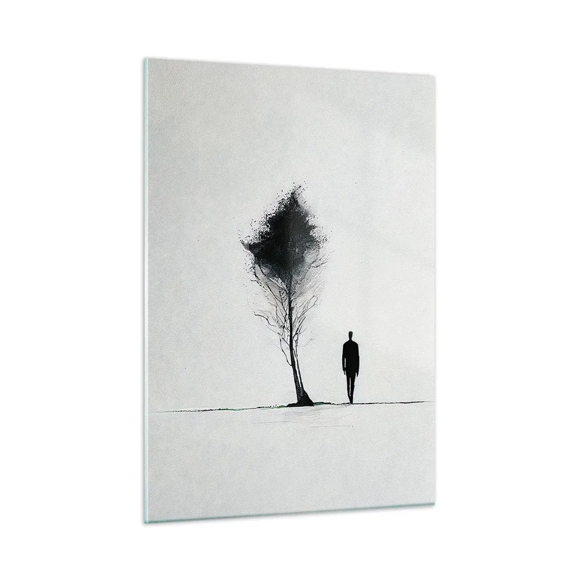 Glastavla - Bild på glas - Vi vandrar alla - 50x70 cm