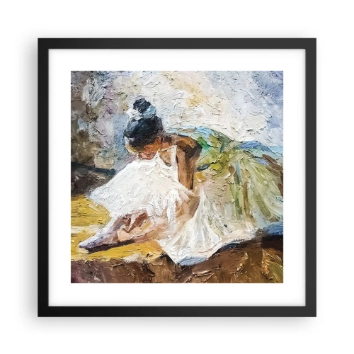 Affisch i svart ram - Från Degas tavla - 40x40 cm