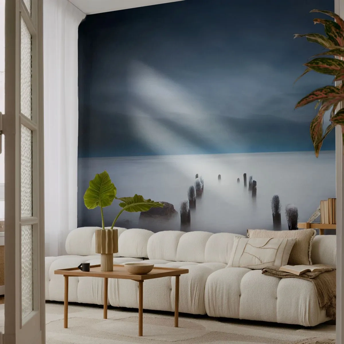 Fototapet Premium Sand - Fundersam sjö - Landskap, Hav, Sjö - 100x70 cm