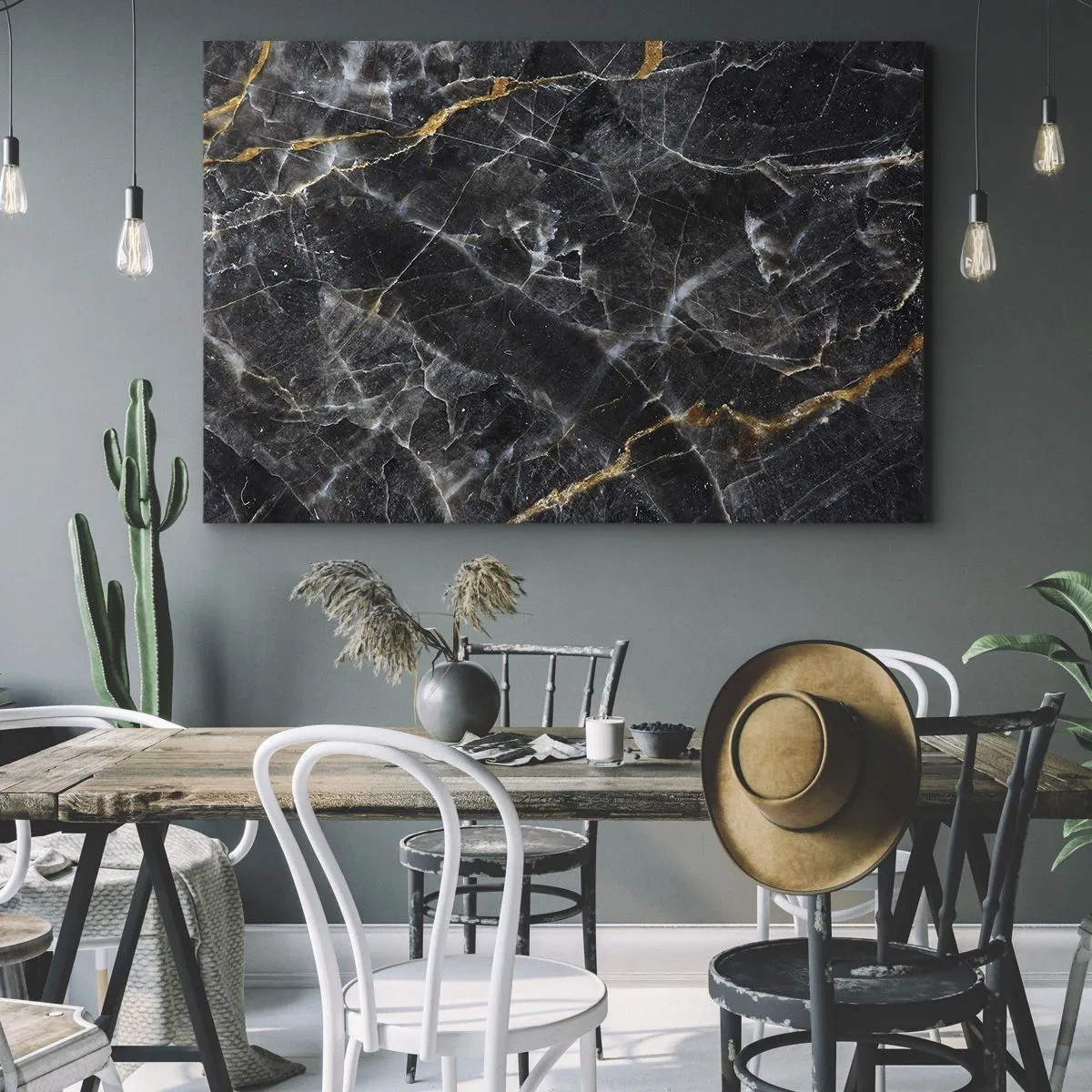 Canvastavla - Bild på duk - Stenens interna liv - 100x70 cm