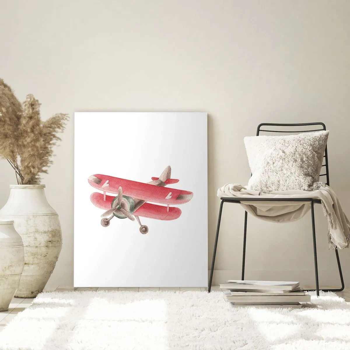 Glastavla - Bild på glas - Redo att flyga högt - 70x100 cm