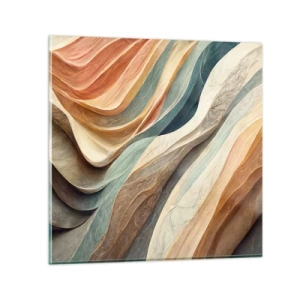 Glastavla - Bild på glas - Ögonblick före förändring - 50x50 cm