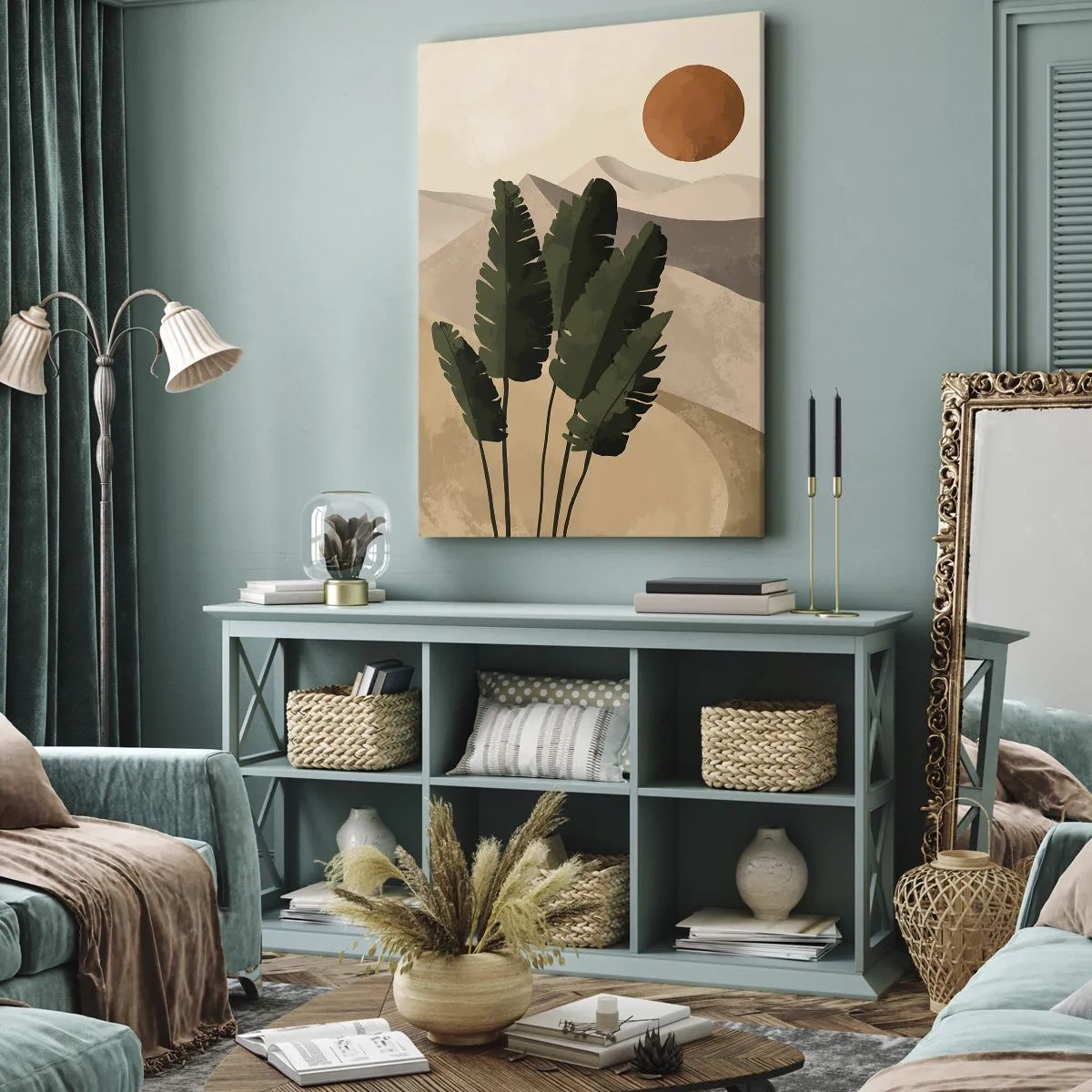 Canvastavla - Bild på duk - Livets triumf - 55x100 cm