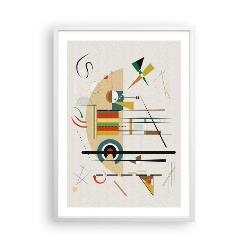 Affisch i vit ram - Så världen skrattar - 50x70 cm