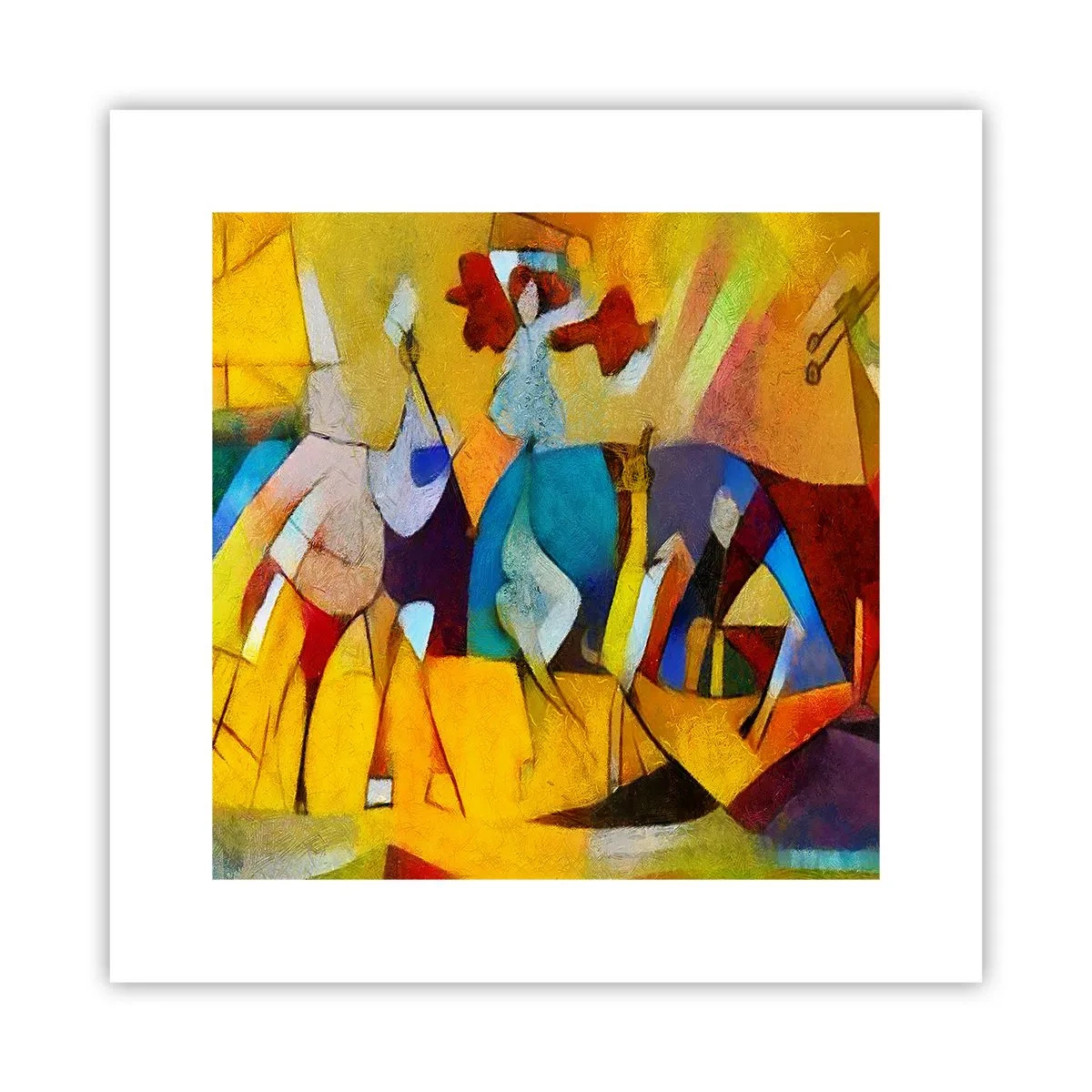 Affisch - Sol - liv -glädje - 30x30 cm