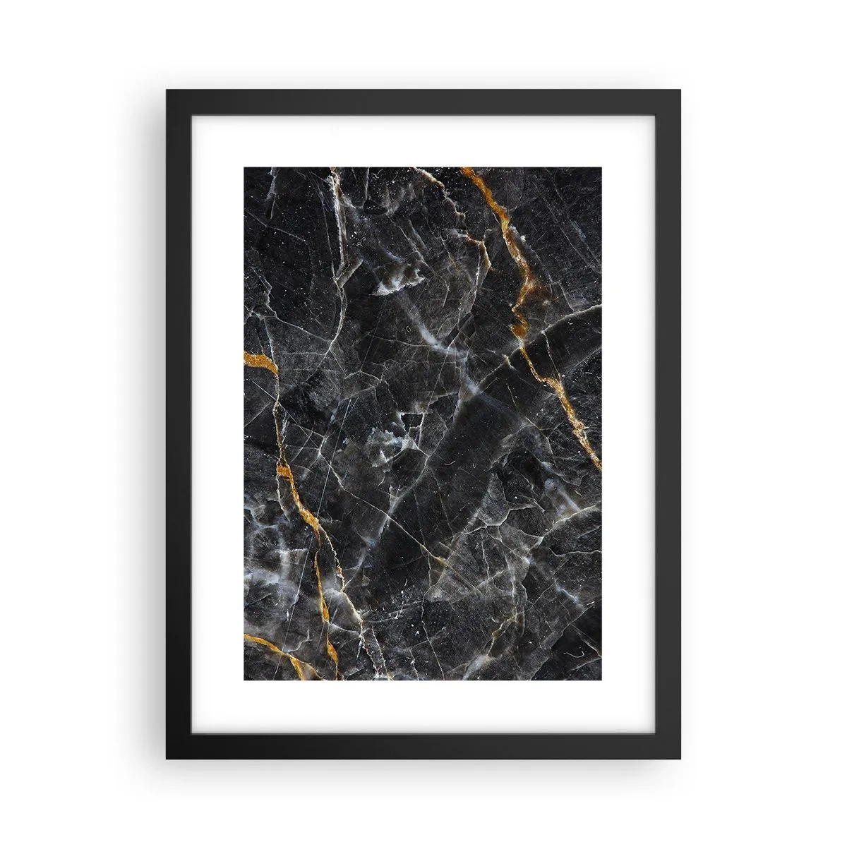 Affisch i svart ram - Stenens interna liv - 30x40 cm