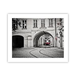 Affisch - Genom stadens labyrint - 50x40 cm