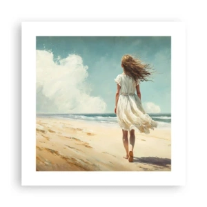 Affisch - Att möta solen och vinden - 40x40 cm