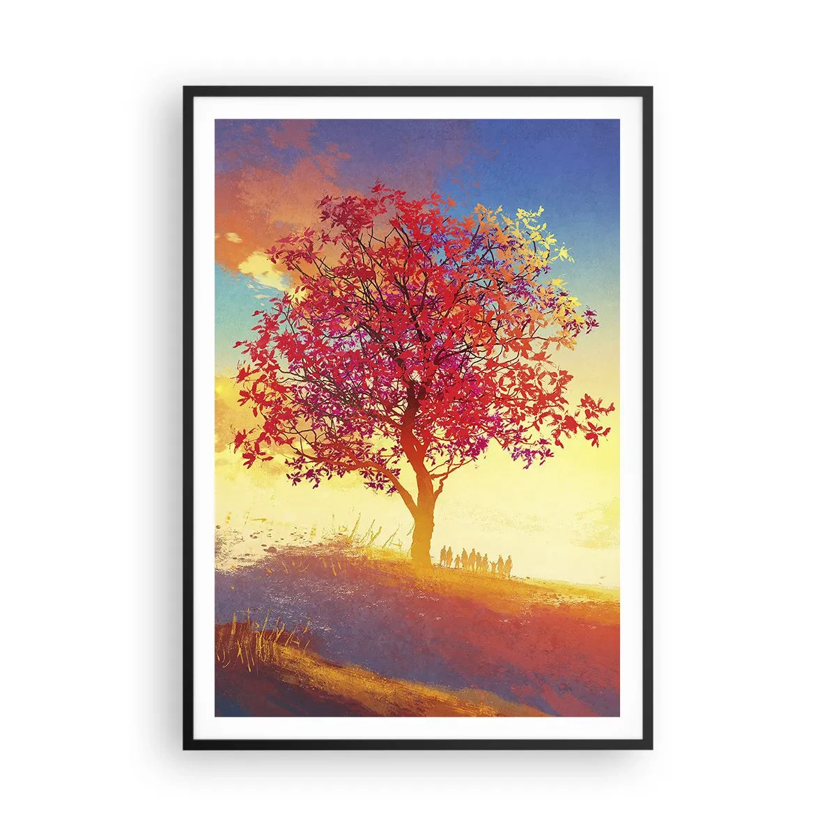 Affisch i svart ram - Pilgrim i målet - 70x100 cm