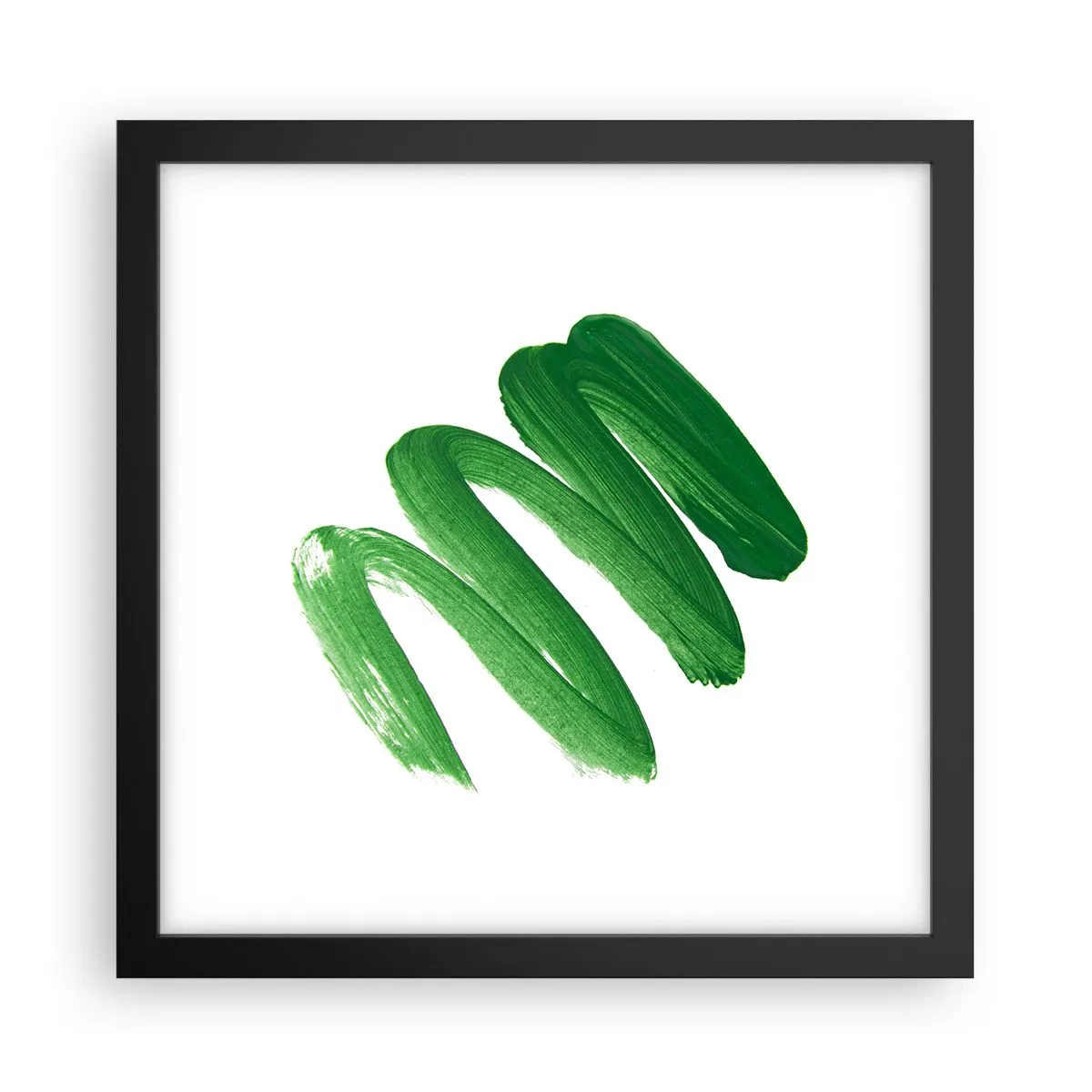Affisch i svart ram - Ett grönt skämt - 30x30 cm