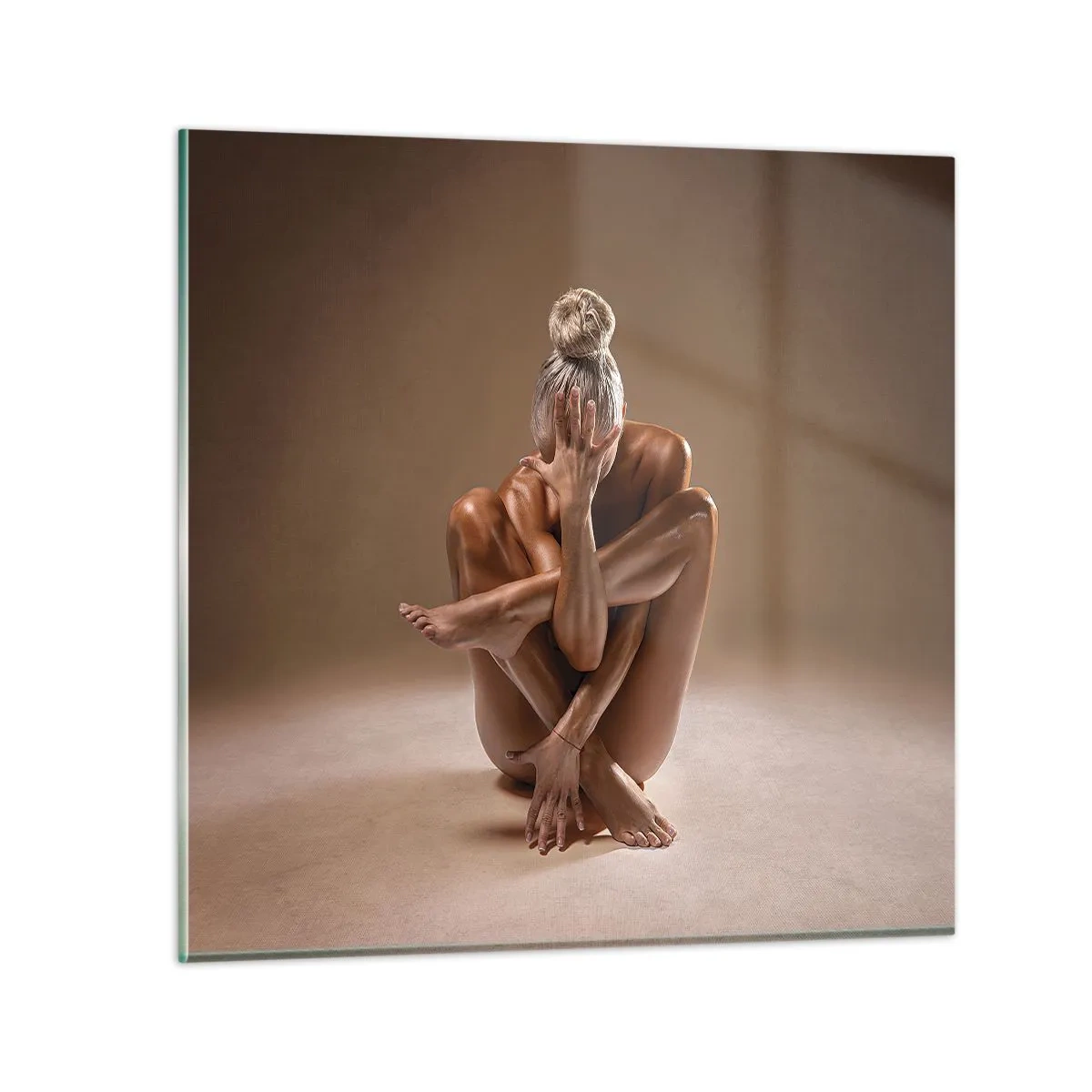 Glastavla - Bild på glas - Kroppens och själens enighet - 60x60 cm