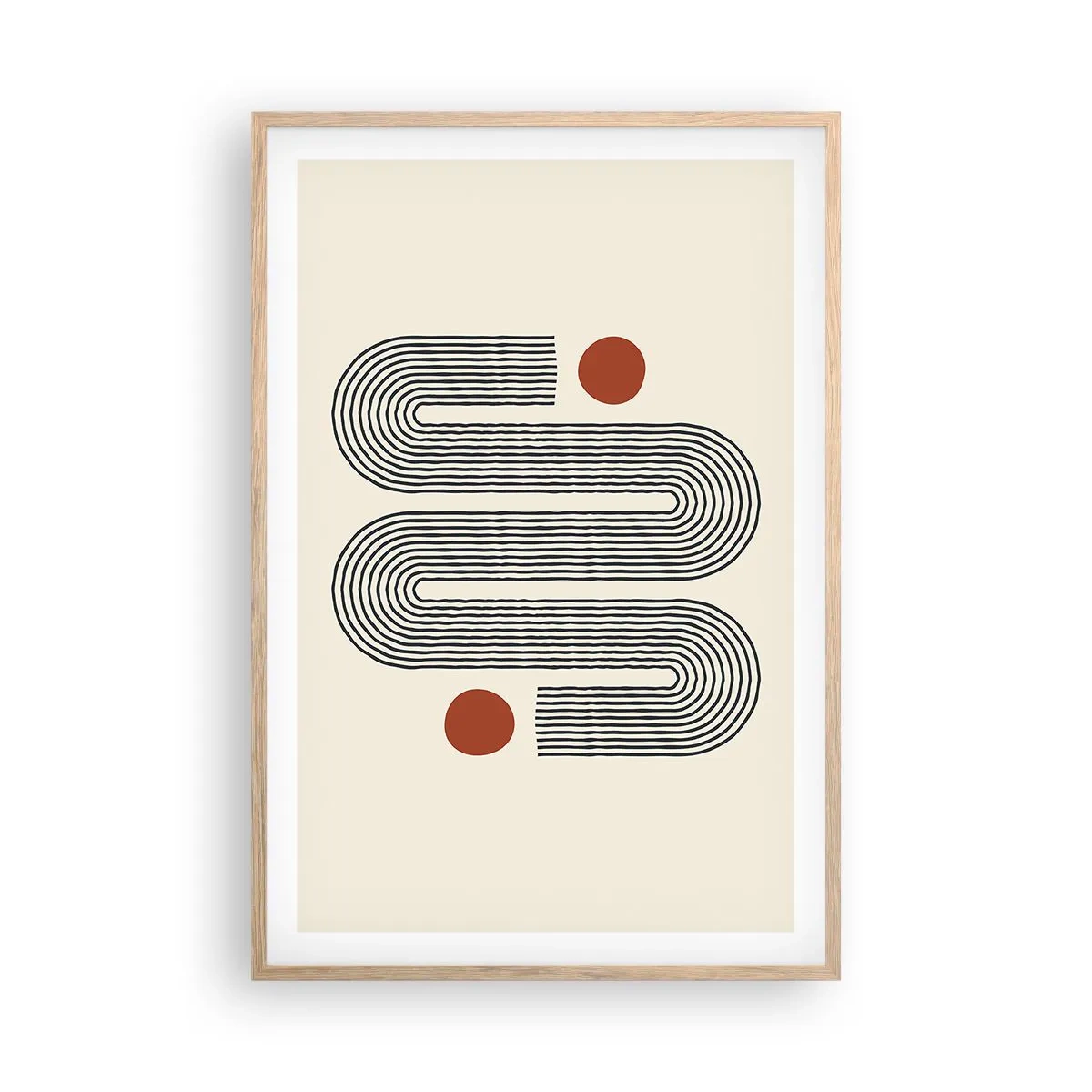 Affisch i ram av ljusek - från början till slutet - 61x91 cm