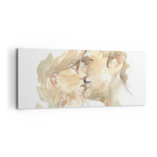 Canvastavla - Bild på duk - Upphittad hälft? - 100x40 cm