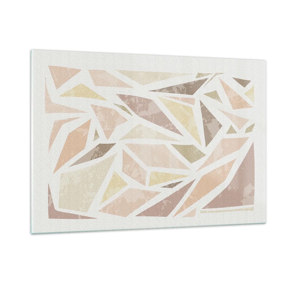 Glastavla - Bild på glas - Komposition av färgat glas - 120x80 cm