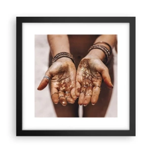 Affisch i svart ram - Gåva för dig - 30x30 cm