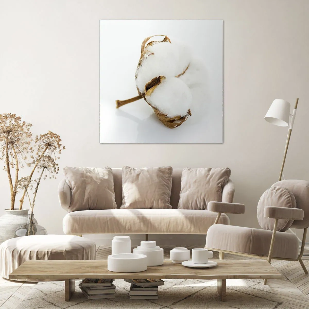 Canvastavla - Bild på duk - Mjuk av naturen - 50x50 cm