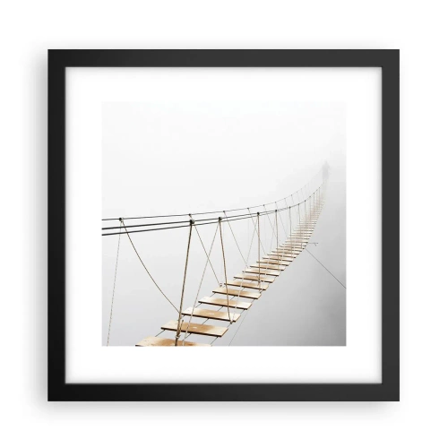 Affisch i svart ram - Vart leder den dig? - 30x30 cm