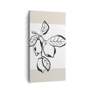 Canvastavla - Bild på duk - Där citronen mognar... - 45x80 cm