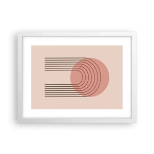 Affisch i vit ram - Ostoppad attraktionskraft - 40x30 cm