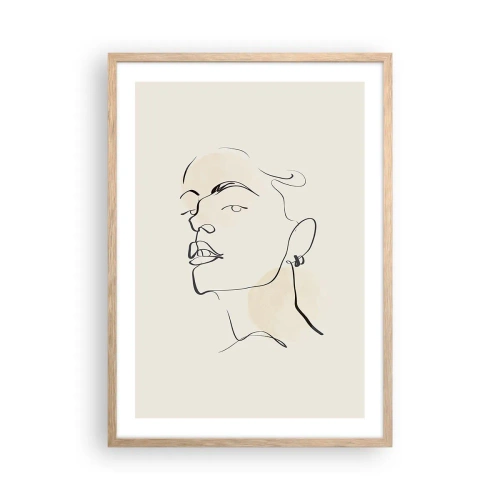 Affisch i ram av ljusek - Stolt blick - 50x70 cm