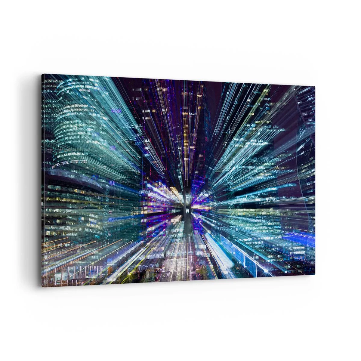 Canvastavla - Bild på duk - Övergång till hyperrymden - 120x80 cm