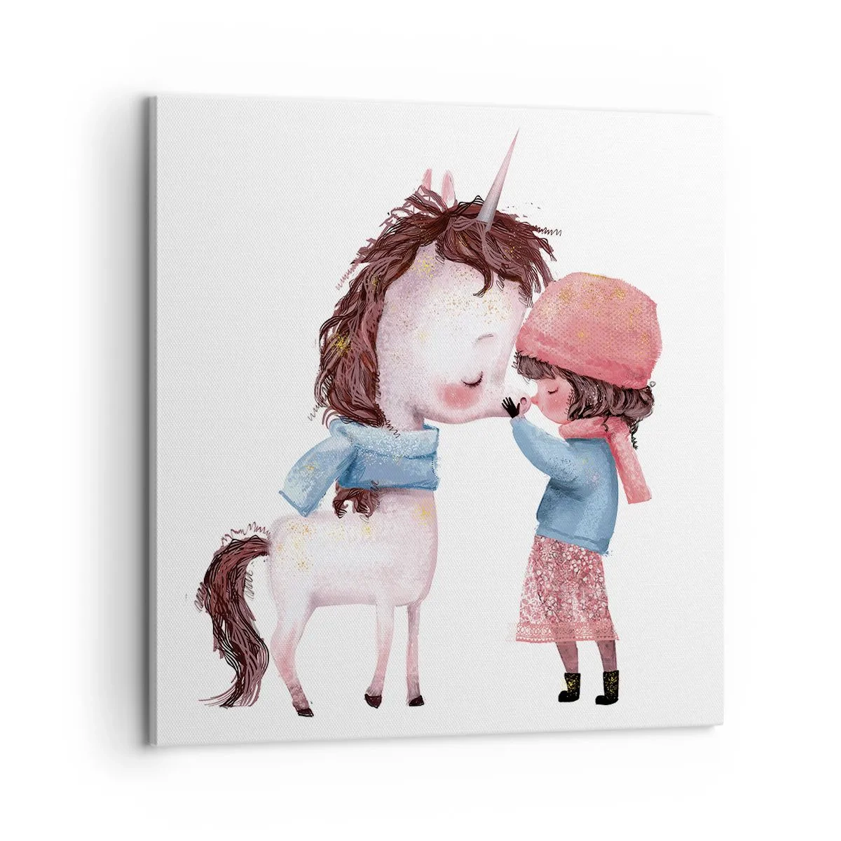 Canvastavla - Bild på duk - Vintersaga - 60x60 cm