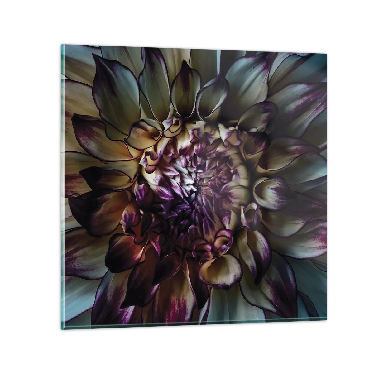 Glastavla - Bild på glas - Blommande ungdom - 40x40 cm