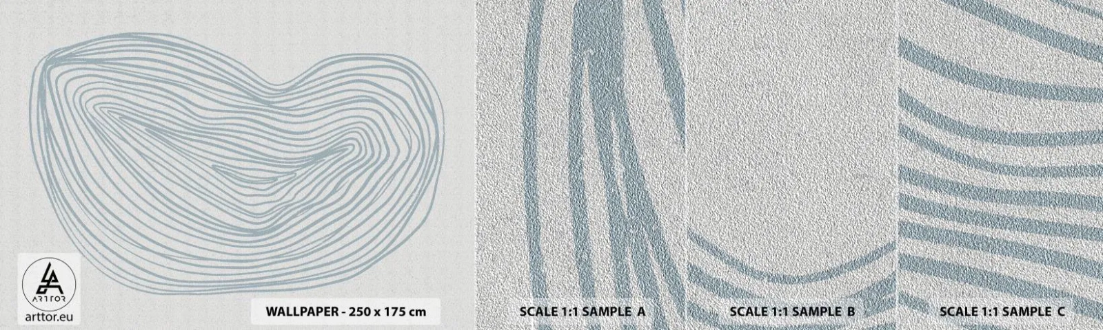 Provbit av fototapet Premium Sand - Droppens leende - Minimalism, Boho, Bit - 100x30 cm