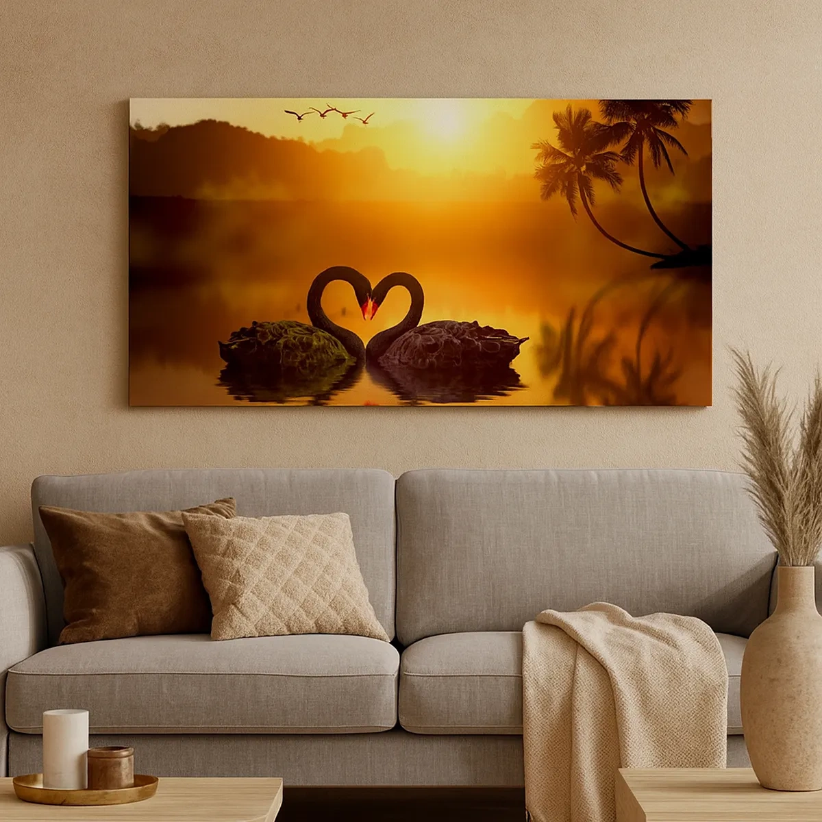 Canvastavla - Bild på duk - Allt parat - 30x30 cm