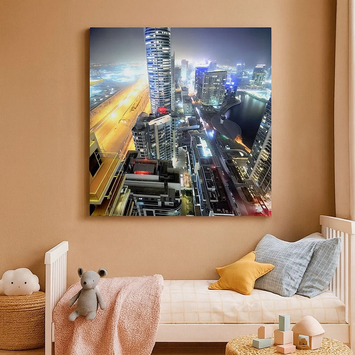 Canvastavla - Bild på duk - Underverk på öknen - 30x30 cm